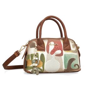 1. Borsa con manico corto Amphora marrone