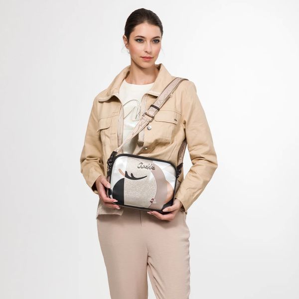 1. Borsa media tracolla Eikon beige Anekke 42753-516