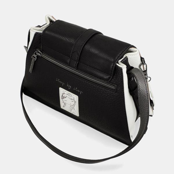 4. Eikon shoulder bag with flap Black Anekke 42753-560