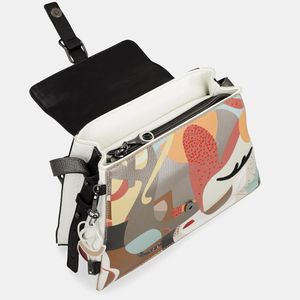 3. Eikon shoulder bag with flap Black