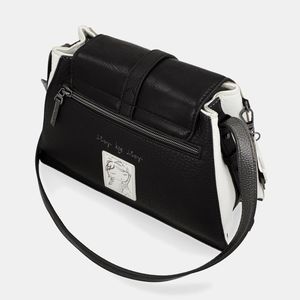 4. Eikon shoulder bag with flap Black