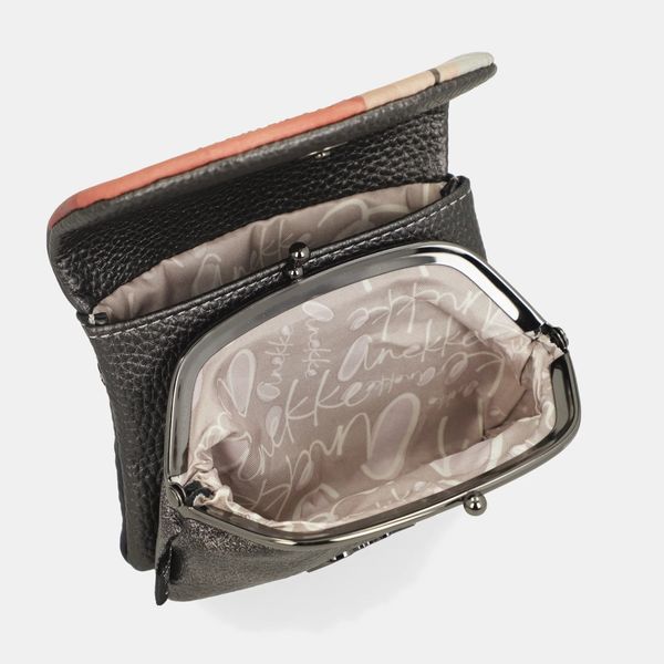 4. Porta monete con patta Eikon marrone scuro Anekke 42759-016