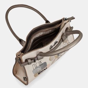2. Borsa a spalla Anekke Olympia beige