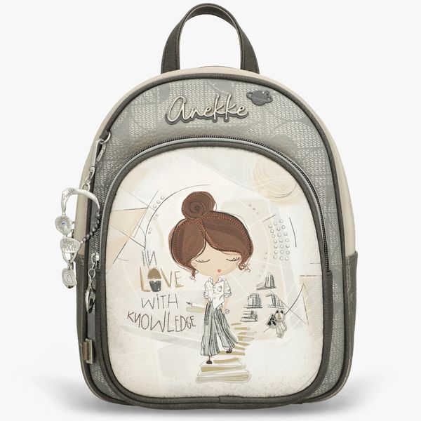 5. Zaino tasca frontale Sophia beige Anekke 42805-197