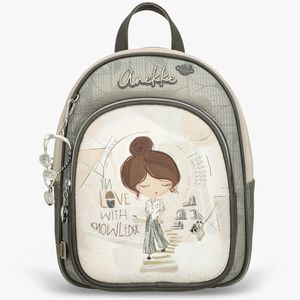 5. Zaino tasca frontale Sophia beige