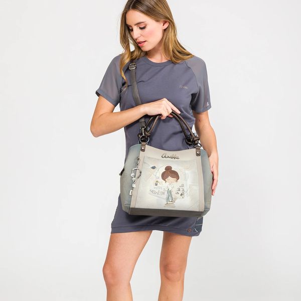 1. Borsa con manico corto Sophia beige Anekke 42801-146