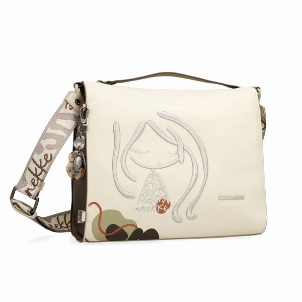5. Borsa grande tracolla Gaia beige Anekke 42873-565