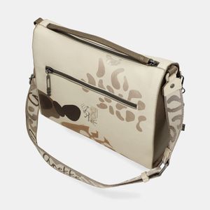 4. Borsa grande tracolla Gaia beige