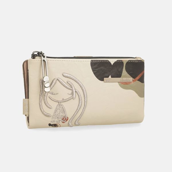 Gaia soft wallet beige Anekke