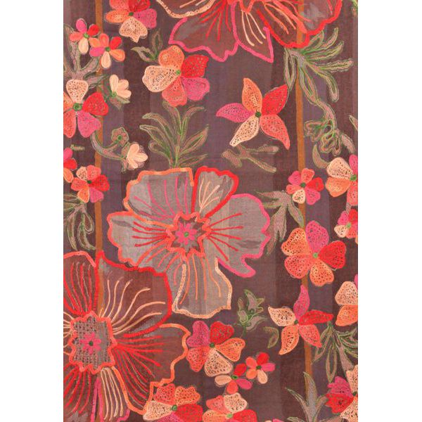 Sciarpa in lana ricamata BAHOBAB 70*180 cm Cementina - vendita online