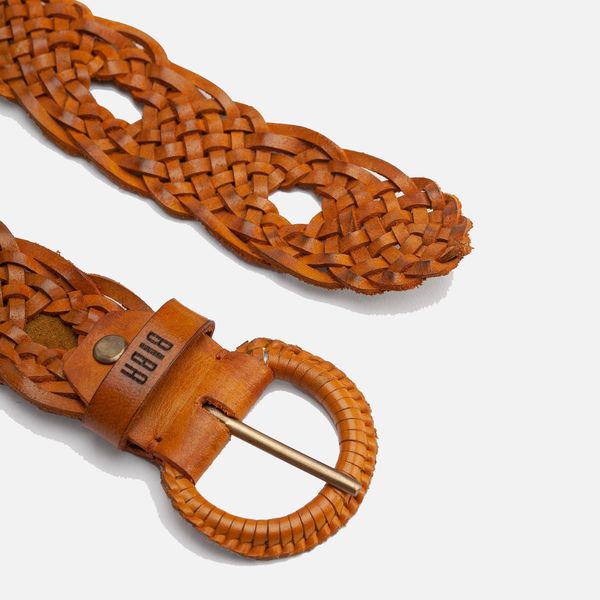 1. Wide Gila braided belt Yellow BIBA gil1a