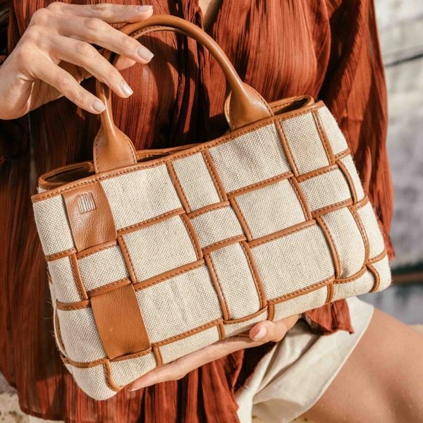 2. Borsa doppio manico Wann marrone BIBA wan4l