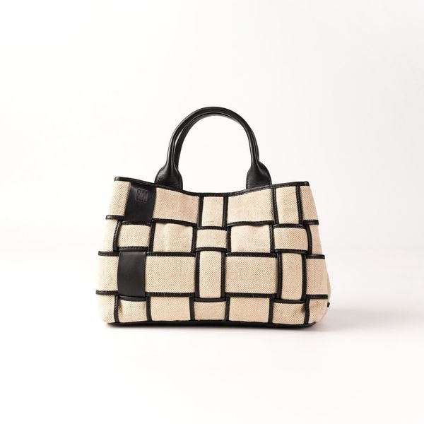 Wann double handle bag black BIBA