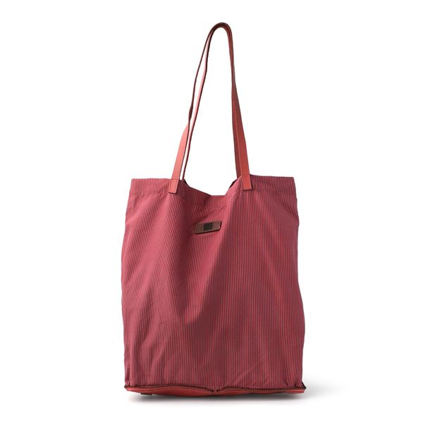 2. Borsa tote Mansfield stripes corallo BIBA map1l