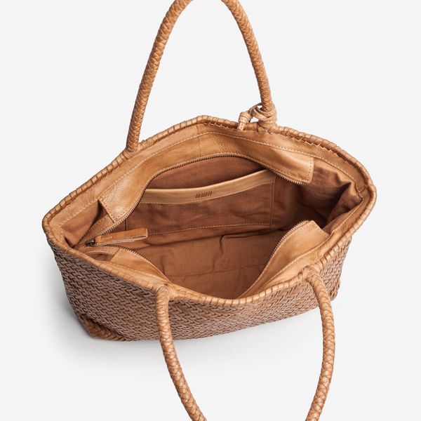 2. Borsa shopping Perkins cammello BIBA per1l