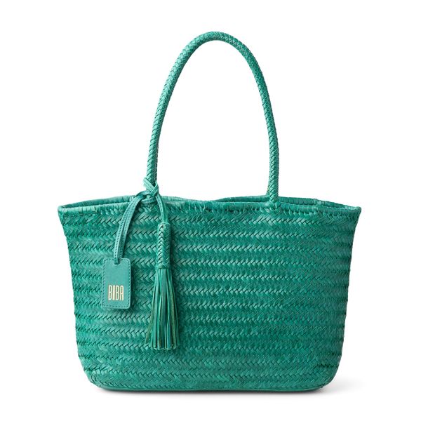 1. Borsa shopping Perkins verde BIBA per1l