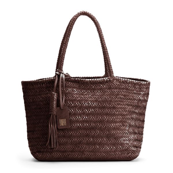 1. Borsa shopping Perkins marrone scuro BIBA per1l