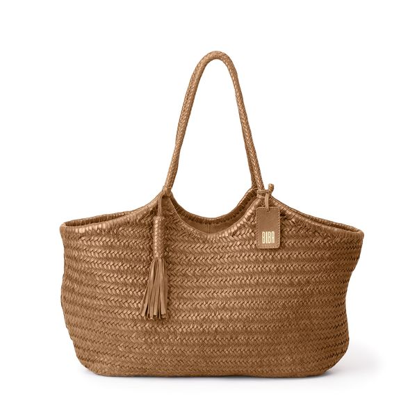 2. Perkins double handle shopper bag camel BIBA per9l