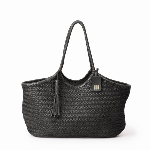 2. Perkins double handle shopper bag black BIBA per9l