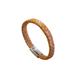 1. Bracciale intreccio piatto Senape