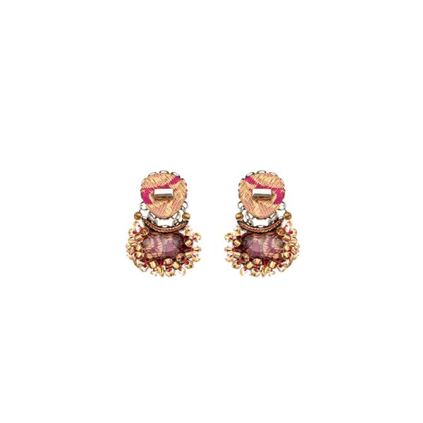 Petaline Earrings, Plum Wine Set gold AyalaBar