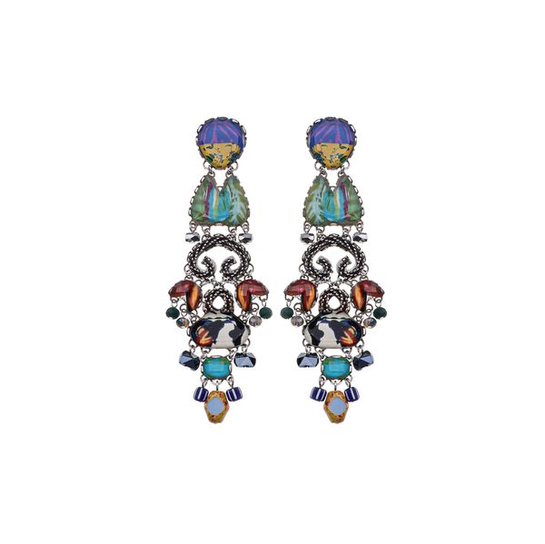 Taffy Earrings, Candy Twist Set green AyalaBar