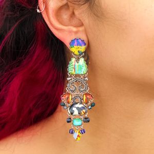 1. Taffy Earrings, Candy Twist Set green