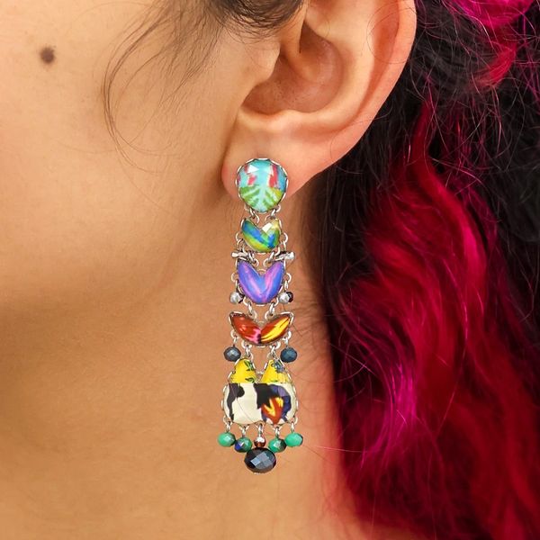2. BonBon earrings, Candy Twist Set blue AyalaBar r2399