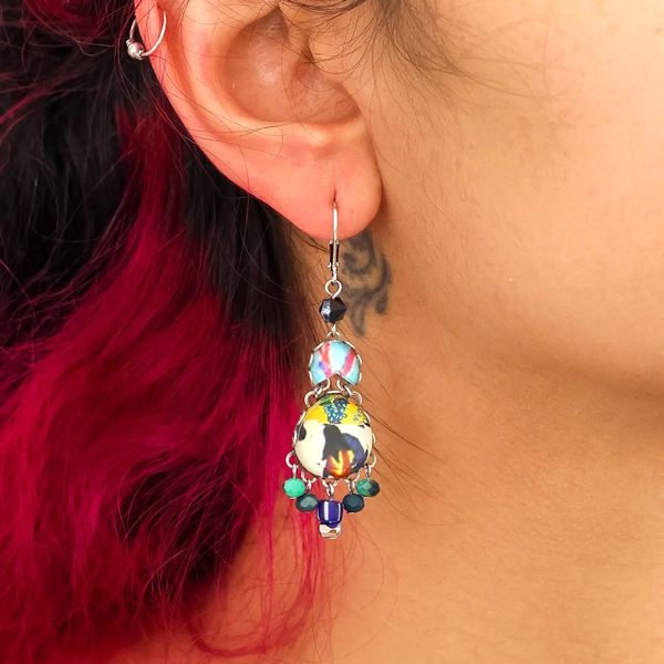 1. Lolly Earrings, Candy Twist Set blue AyalaBar r2402