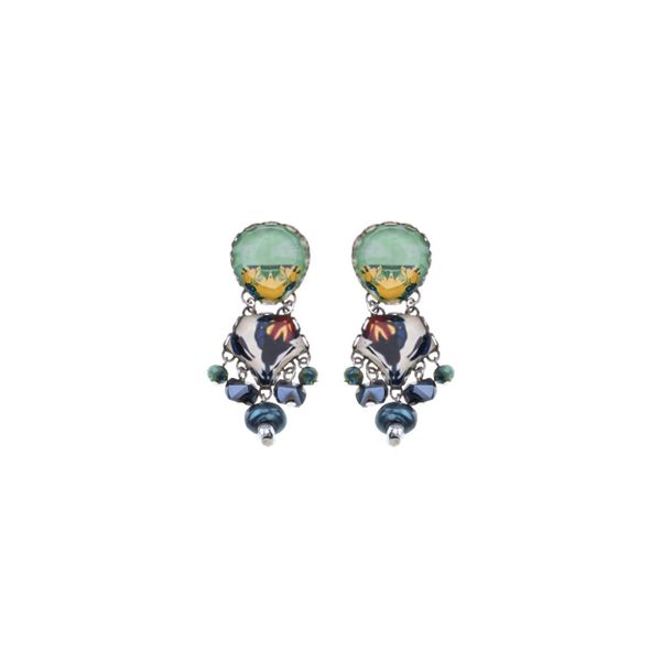 Toffee Earrings, Candy Twist Set green AyalaBar