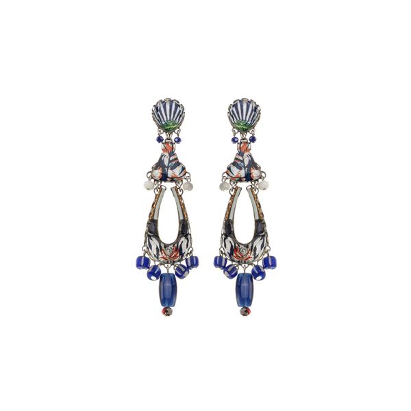 Athena Earrings, Blue Domes Set blue AyalaBar