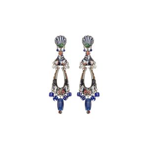 1. Orecchini Athena, Blue Domes Set blu