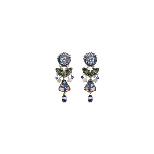 Aphrodite Earrings, Blue Domes Set blue AyalaBar