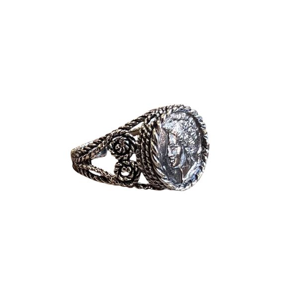 1. Anello barocco “Aretusa” grigio argento BRASS Workshop anar01