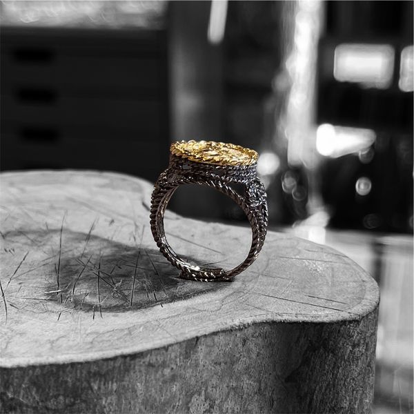 2. Baroque ring “Aretusa” Gold BRASS Workshop anar01